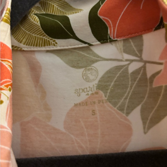 Spartina 449 Floral Mini Dress - Orange, Pink, Yellow - Picture 3 of 3